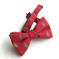 Private Label Polyester Wine Bottle Men's Christmas Bow Tie